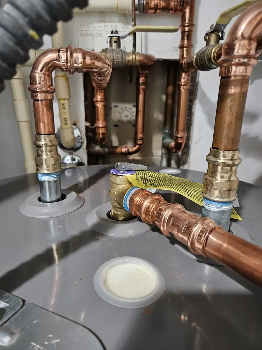 water heater plumber