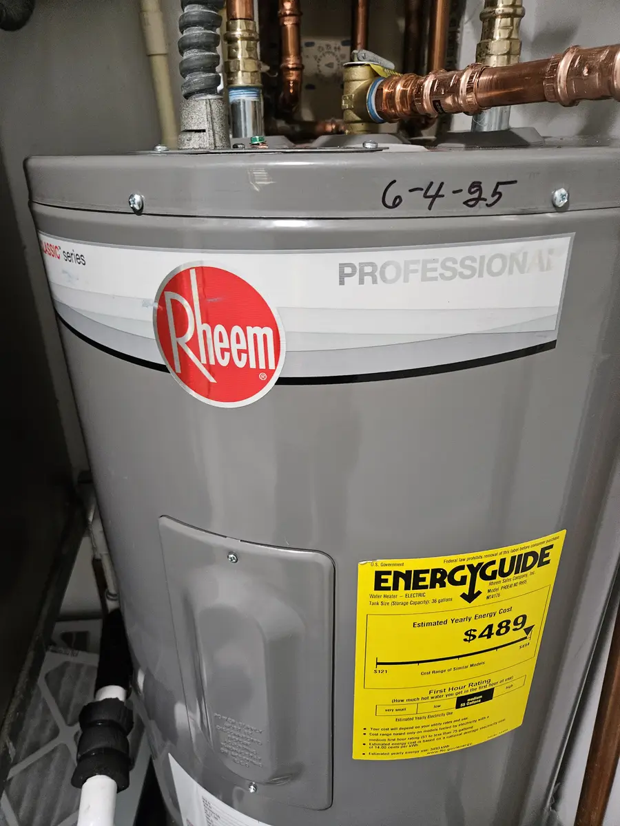 water heater plumber