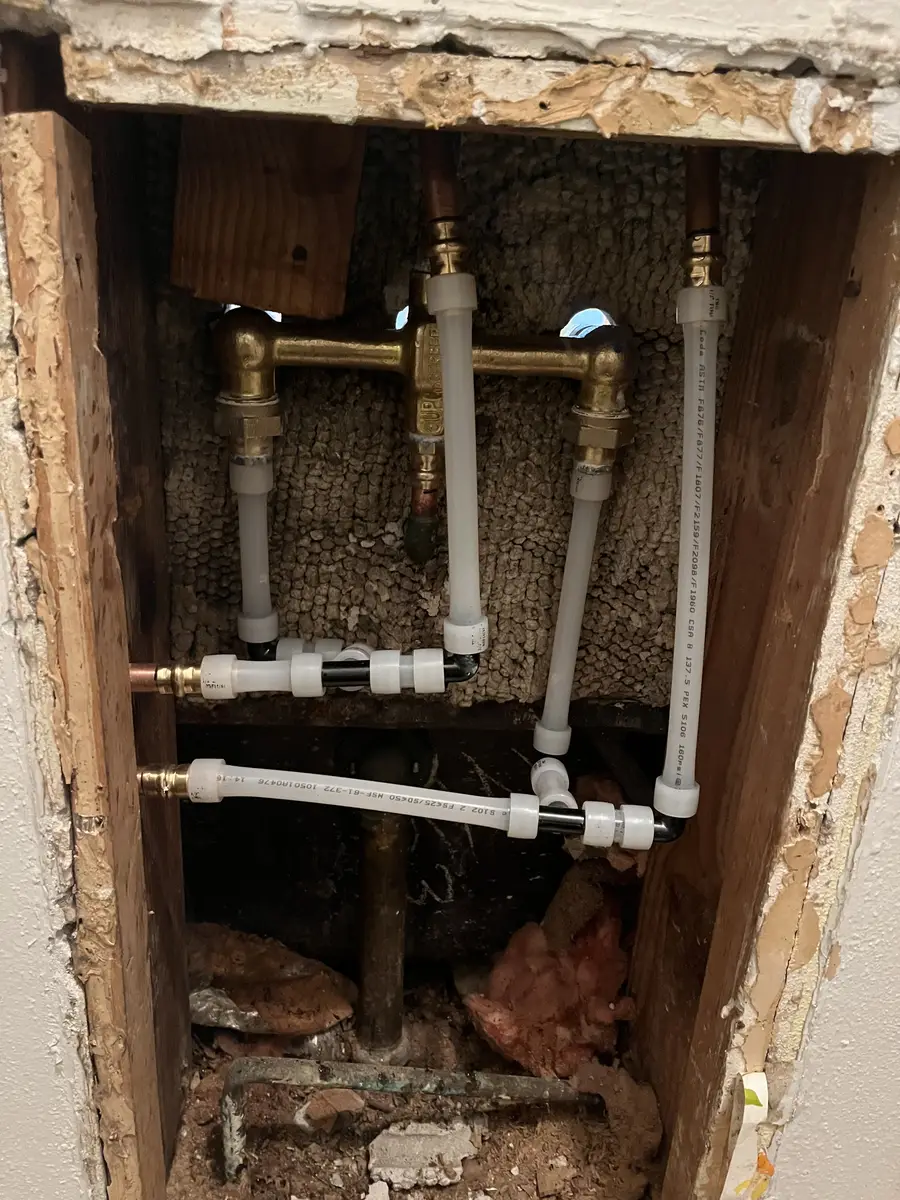 3-handle shower valve replacement