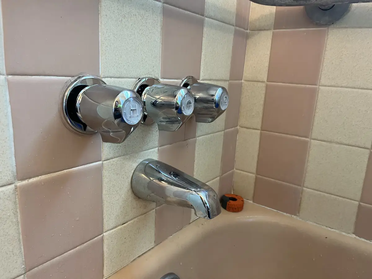 3-handle shower valve replacement