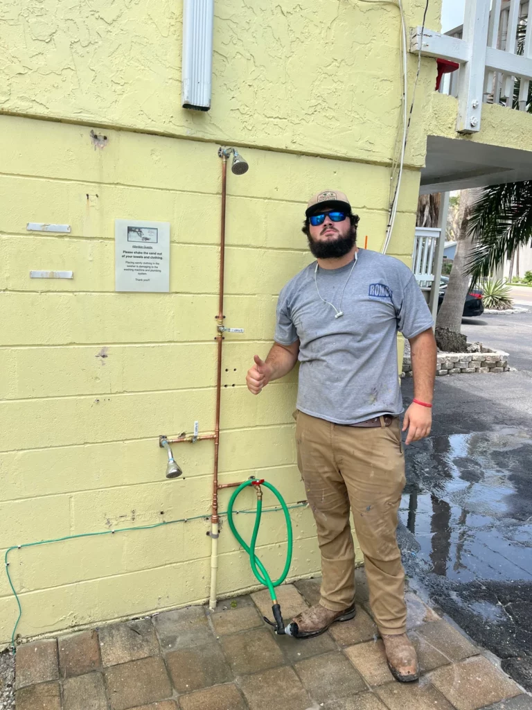 Outdoor Shower Installation in Indian Rocks Beach