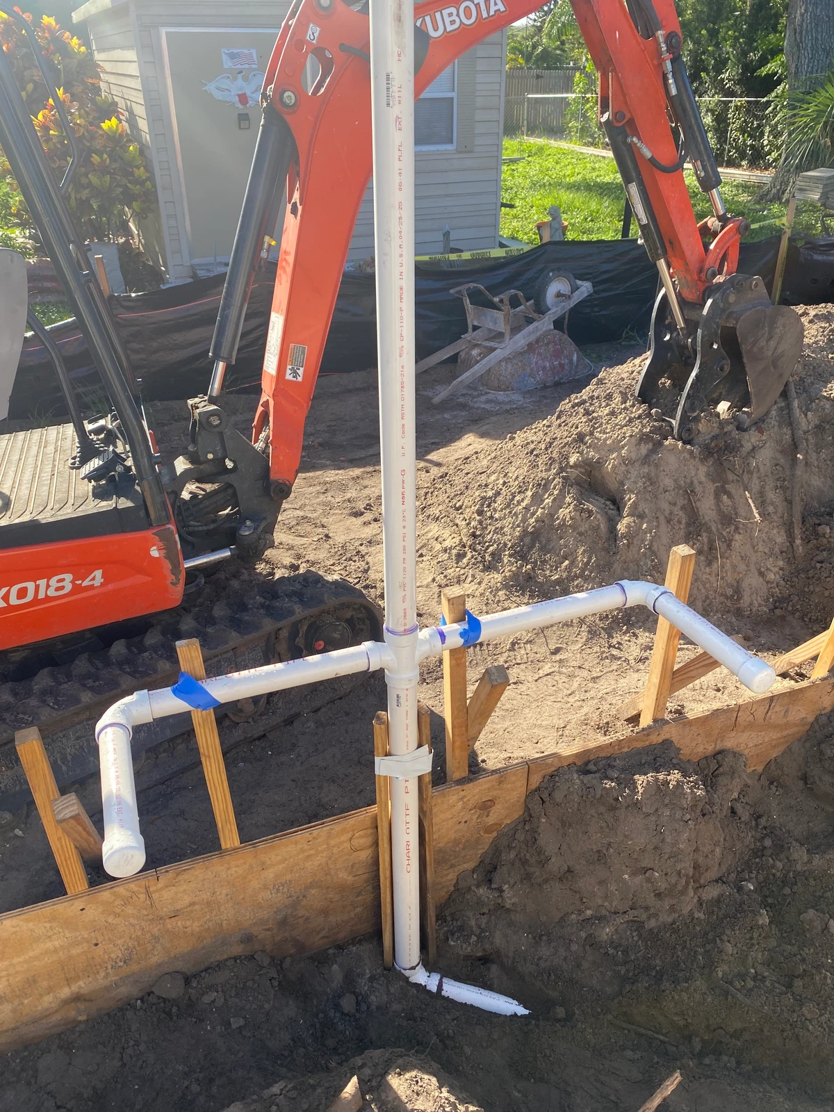 New Construction Rough-In Pipe Work Installation Largo FL
