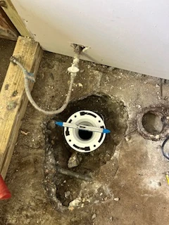 Toilet Flange Replacement & Concrete Repair Indian Rocks Beach